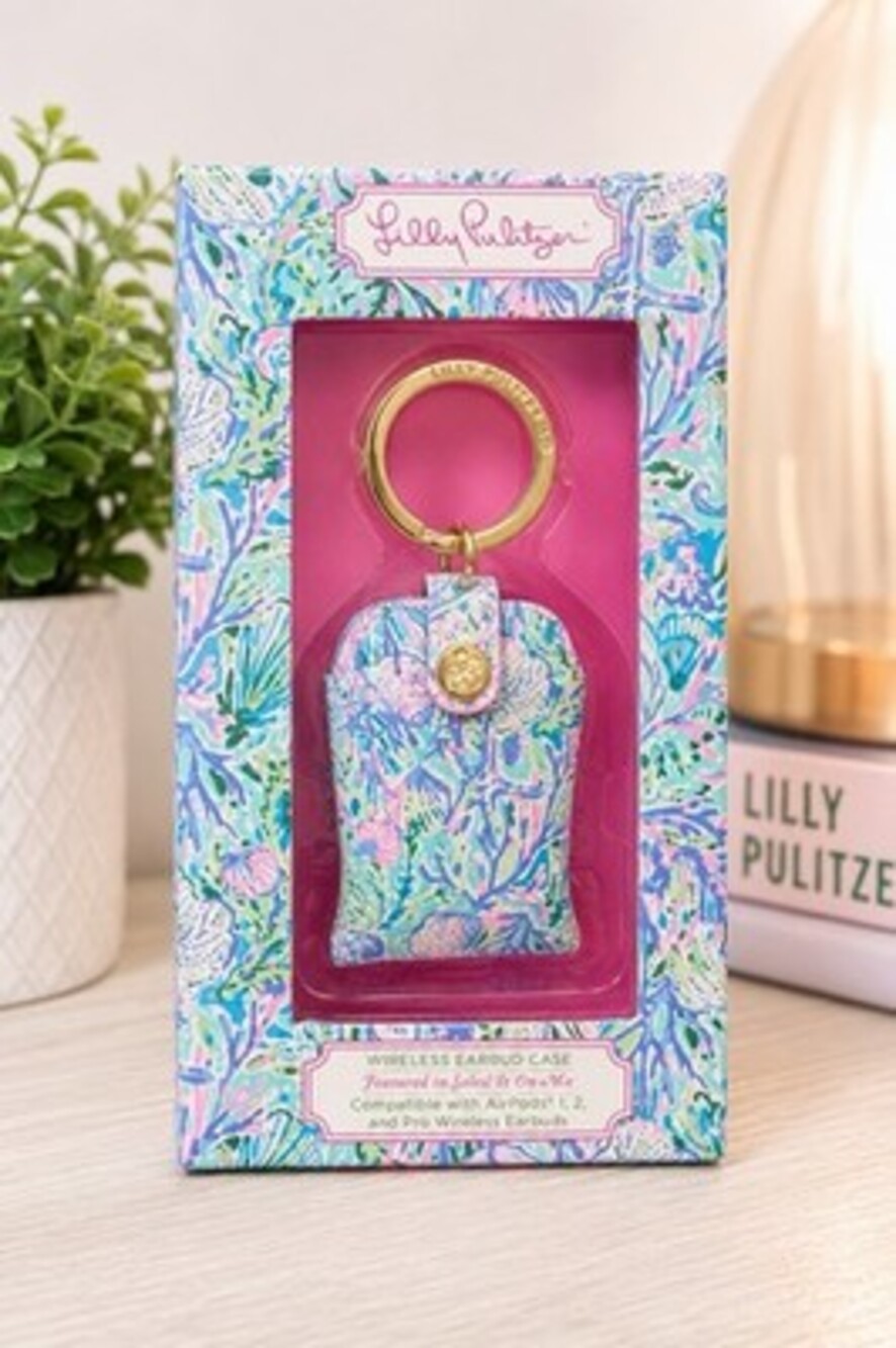 Lilly Pulitzer Soleil It On Me Wireless Headphone Case for AirPods 1 & 2 NEW